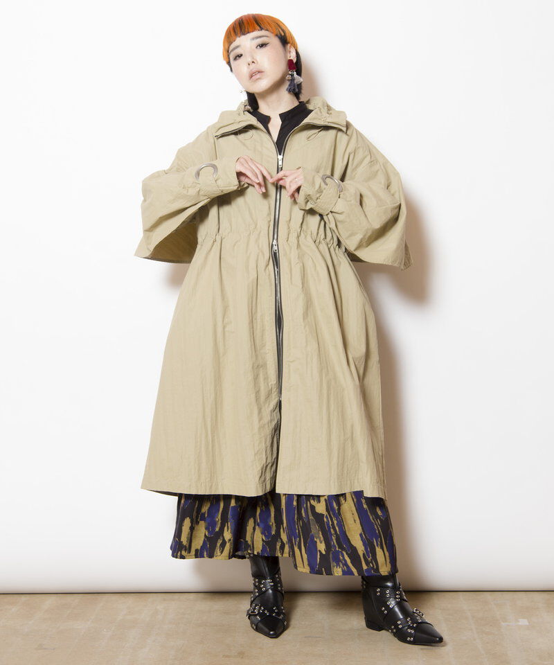  「バックフレアーライトコート」|トレンチコート|