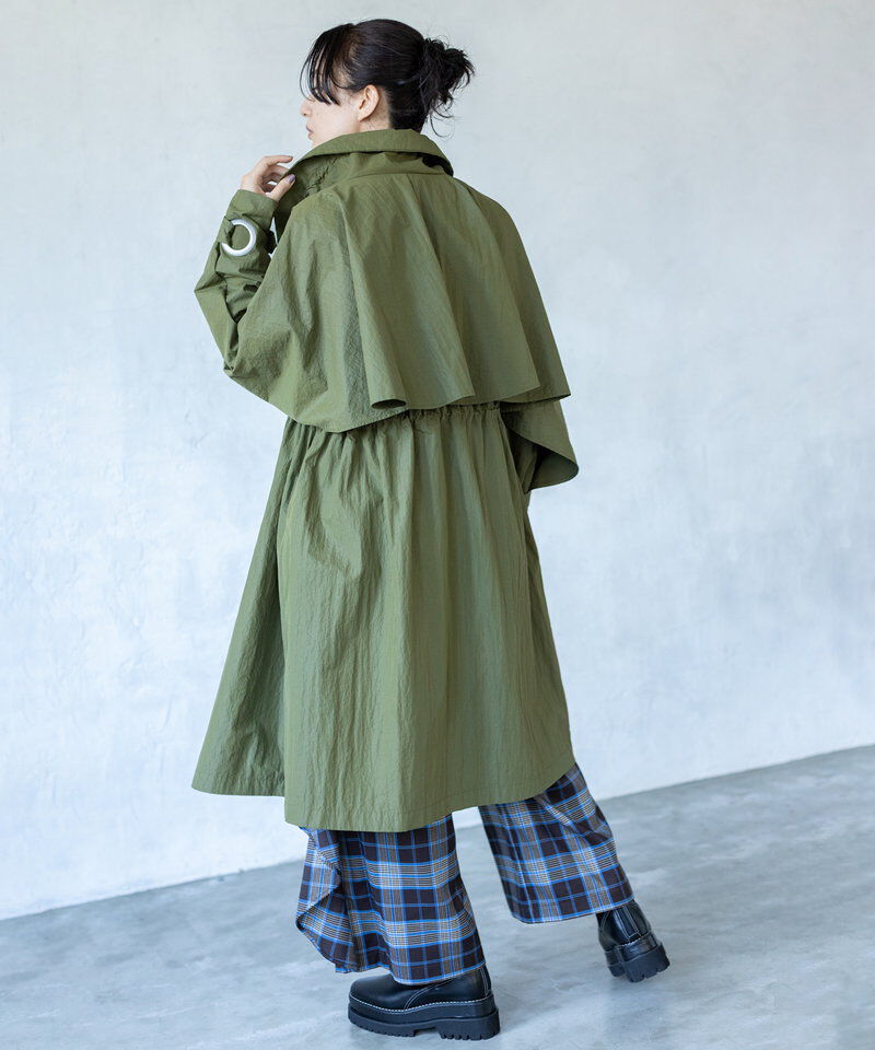  「バックフレアーライトコート」|トレンチコート|