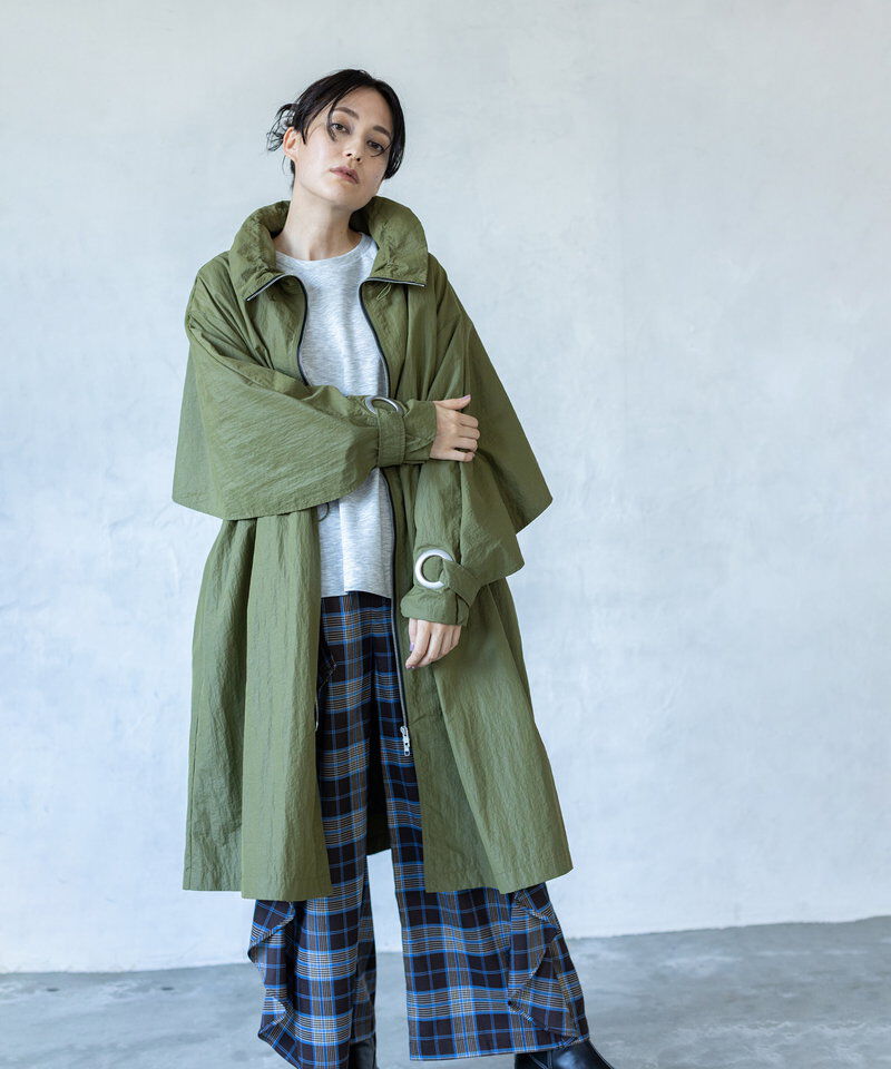  「バックフレアーライトコート」|トレンチコート|