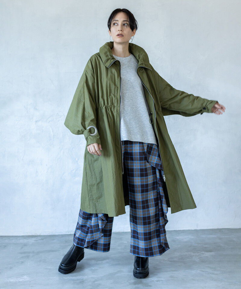  「バックフレアーライトコート」|トレンチコート|