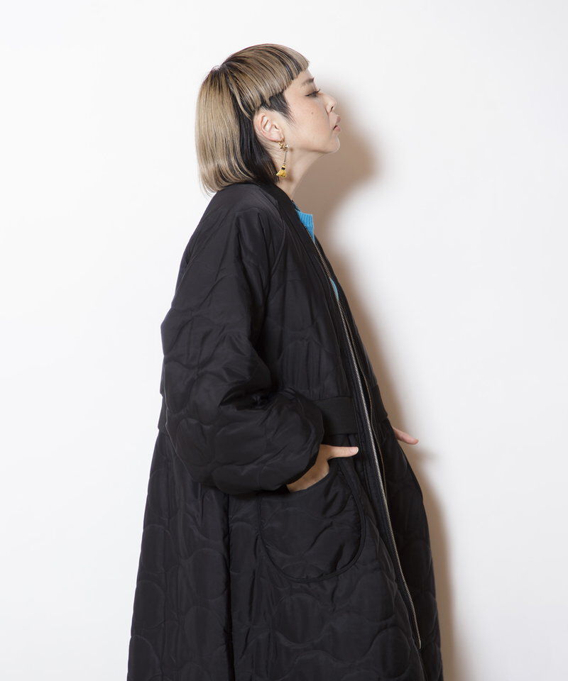  「キルティングロングブルゾン」|ミリタリー・モッズコート|