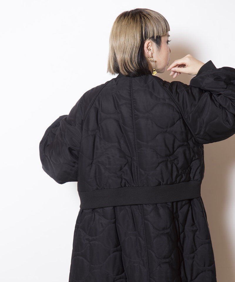  「キルティングロングブルゾン」|ミリタリー・モッズコート|