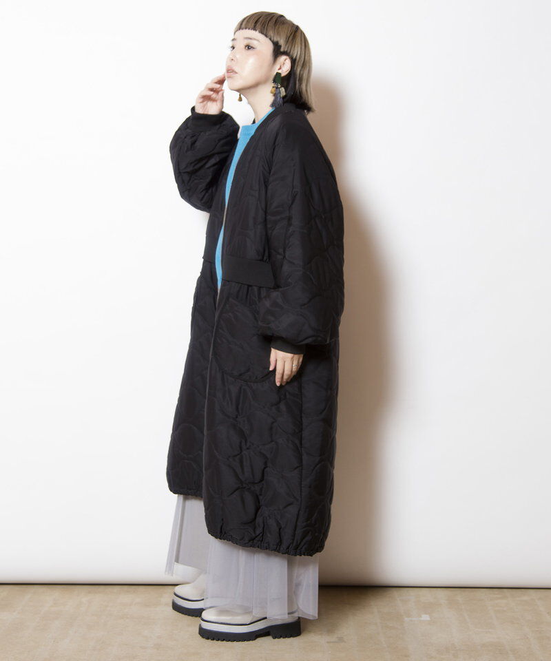  「キルティングロングブルゾン」|ミリタリー・モッズコート|