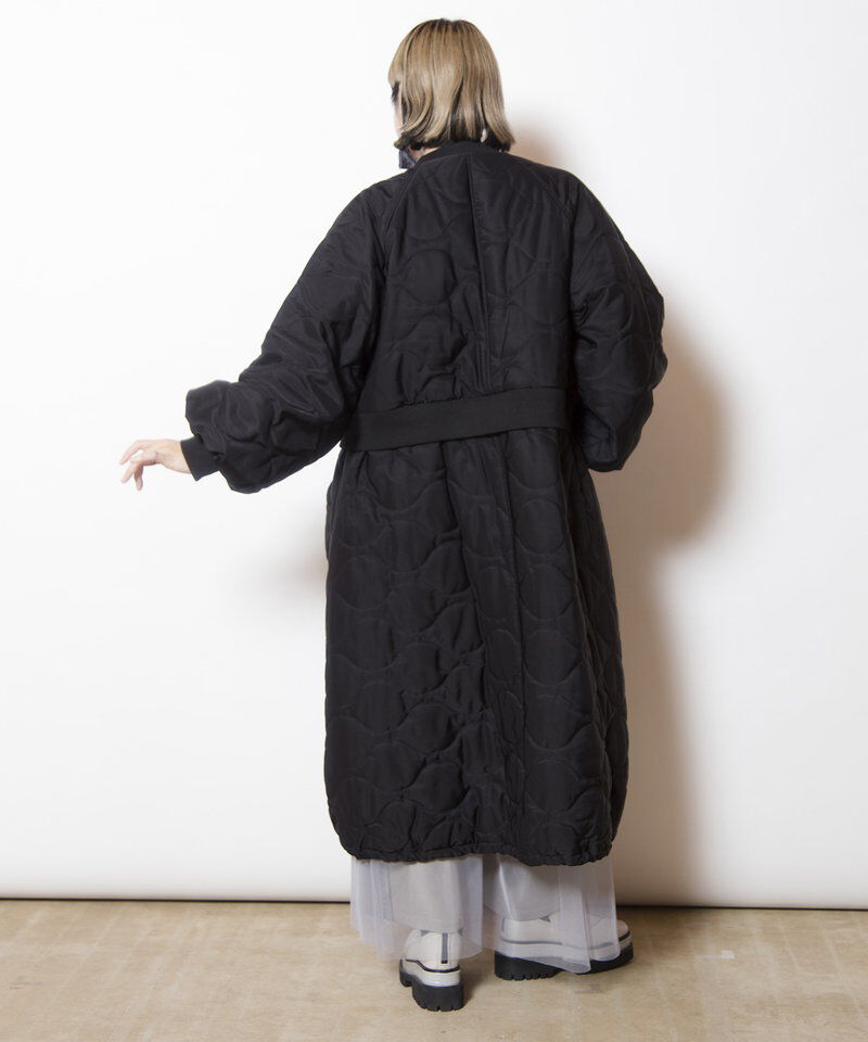  「キルティングロングブルゾン」|ミリタリー・モッズコート|