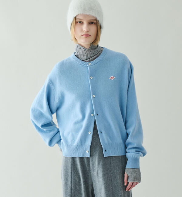 DANTON「DANTON | ラムウール クルーネックニットカーディガン WOMEN」|ニット・セーター|