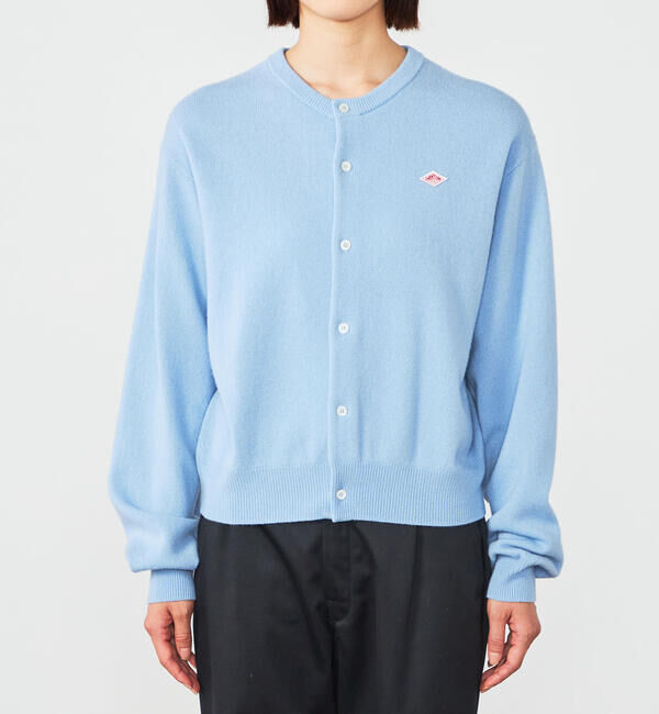 DANTON「DANTON | ラムウール クルーネックニットカーディガン WOMEN」|ニット・セーター|