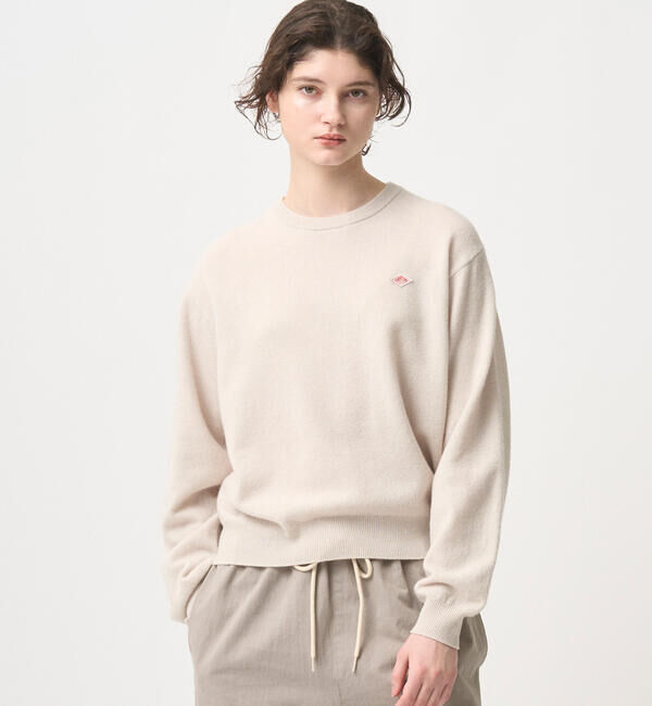 DANTON「DANTON | ラムウール クルーネックニットプルオーバー WOMEN」|ニット・セーター|