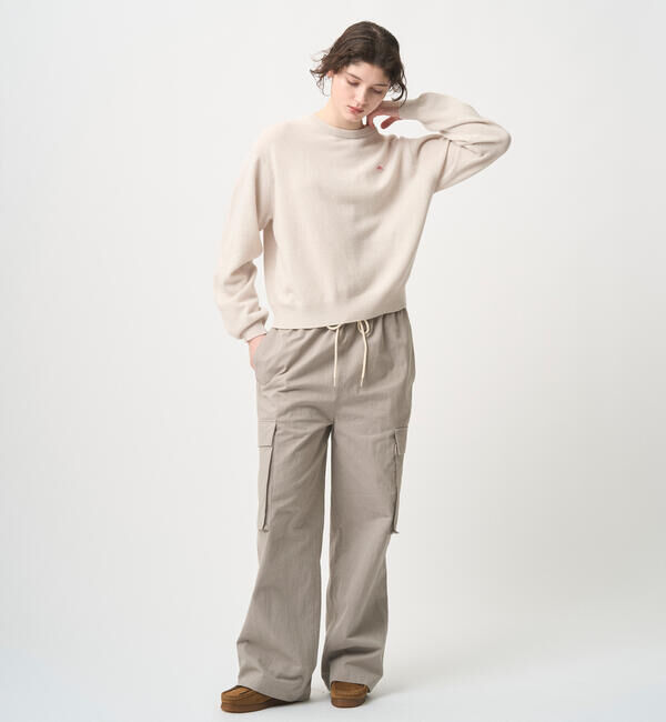 DANTON「DANTON | ラムウール クルーネックニットプルオーバー WOMEN」|ニット・セーター|