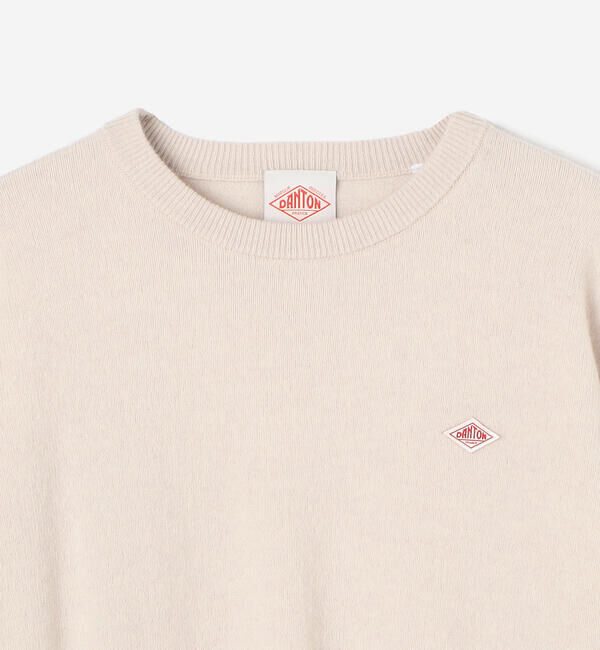 DANTON「DANTON | ラムウール クルーネックニットプルオーバー WOMEN」|ニット・セーター|