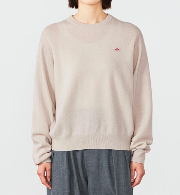 DANTON「DANTON | ラムウール クルーネックニットプルオーバー WOMEN」|ニット・セーター|