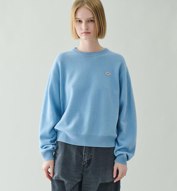 DANTON「DANTON | ラムウール クルーネックニットプルオーバー WOMEN」|ニット・セーター|