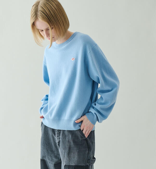 DANTON「DANTON | ラムウール クルーネックニットプルオーバー WOMEN」|ニット・セーター|