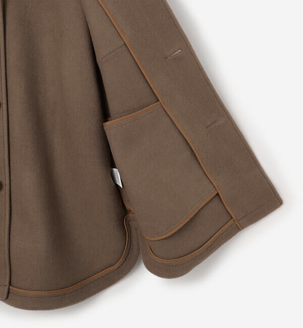 DANTON「DANTON | ウールメルトン シャツブルゾン WOMEN」|ブルゾン・スタジャン|