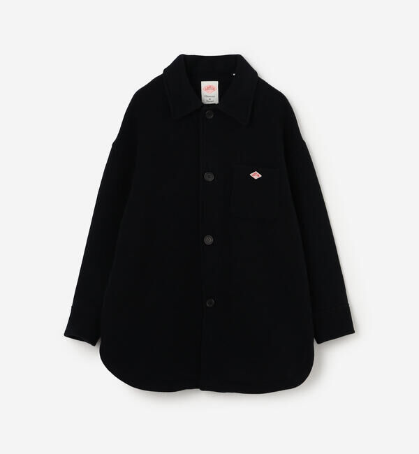 DANTON「DANTON | ウールメルトン シャツブルゾン WOMEN」|ブルゾン・スタジャン|DKNAVY