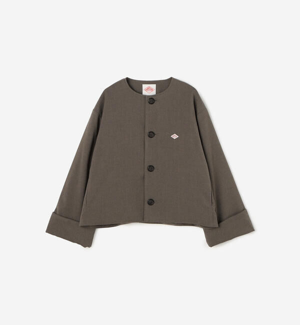 DANTON「DANTON | 中綿ノーカラージャケット WOMEN」|ノーカラーコート|