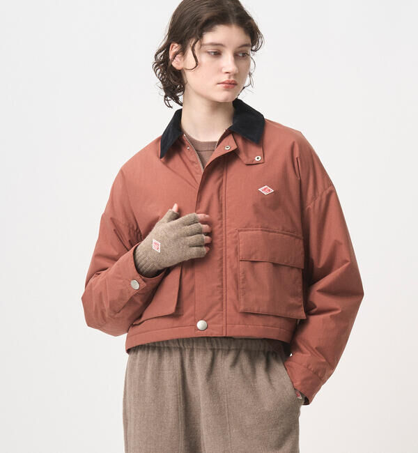  「DANTON | 中綿ナイロン ショートジャケット WOMEN」|ダウン|PINK系1