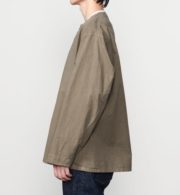 ORCIVAL「ORCIVAL | コットンツイル ノーカラーシャツブルゾン MEN」|シャツ・ブラウス|