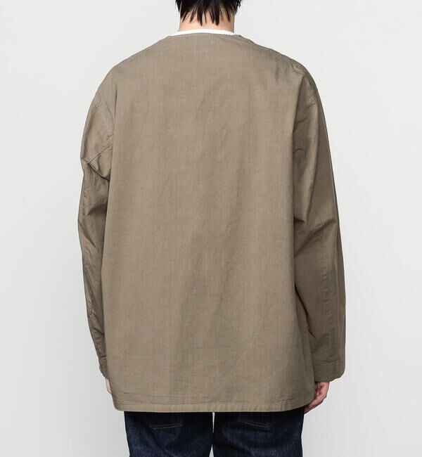 ORCIVAL「ORCIVAL | コットンツイル ノーカラーシャツブルゾン MEN」|シャツ・ブラウス|