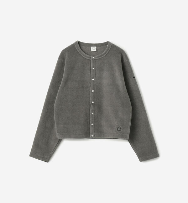ORCIVAL「ORCIVAL | フリース クルーネックカーディガン WOMEN」|カーディガン|GREY