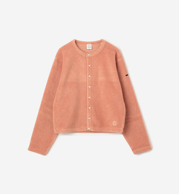 ORCIVAL「ORCIVAL | フリース クルーネックカーディガン WOMEN」|カーディガン|PINK系1