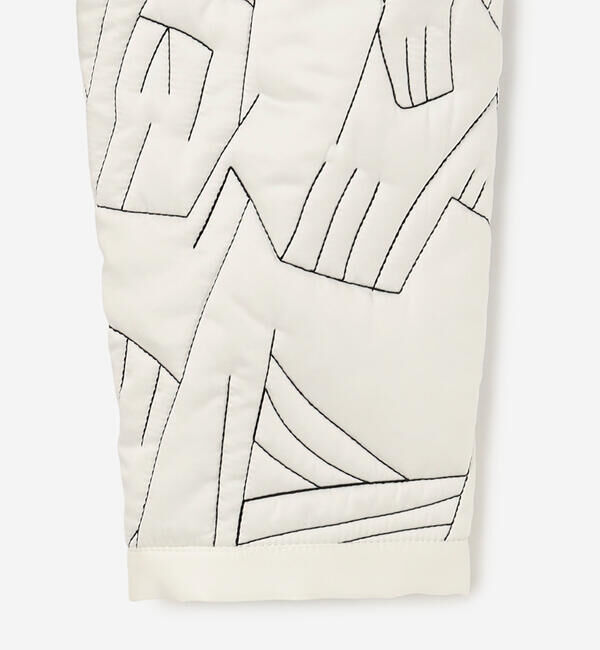  「manipuri | リバーシブル キルティングジャケット ECRU WOMEN」|ダウン|