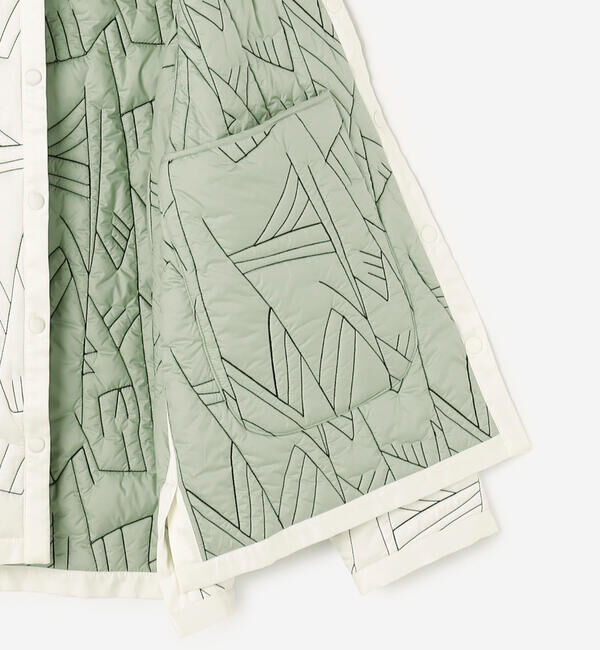  「manipuri | リバーシブル キルティングジャケット ECRU WOMEN」|ダウン|