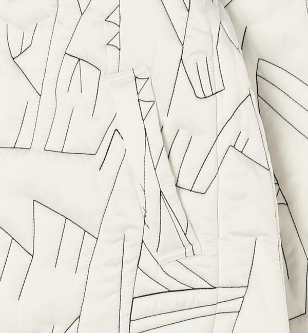  「manipuri | リバーシブル キルティングジャケット ECRU WOMEN」|ダウン|