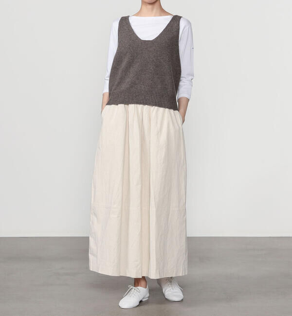 LE GLAZIK「LE GLAZIK | Vネックニットベスト WOMEN」|ベスト・ジレ|