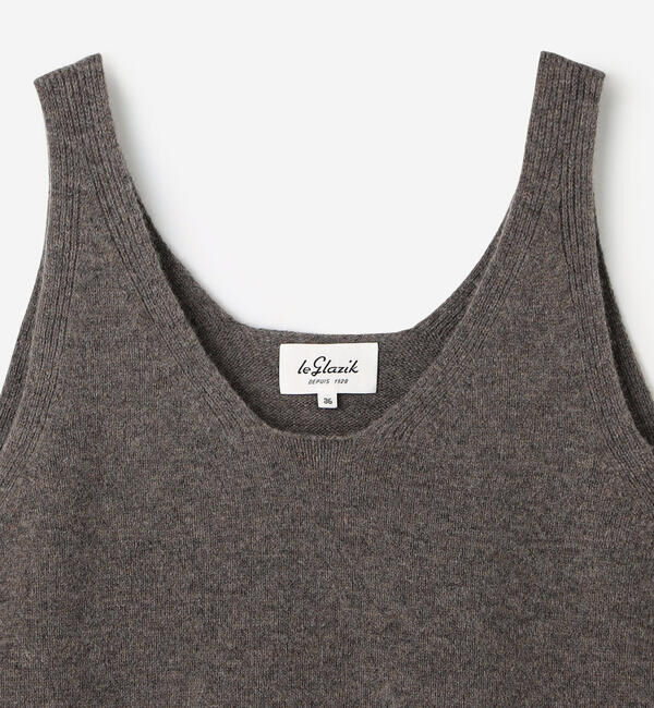 LE GLAZIK「LE GLAZIK | Vネックニットベスト WOMEN」|ベスト・ジレ|