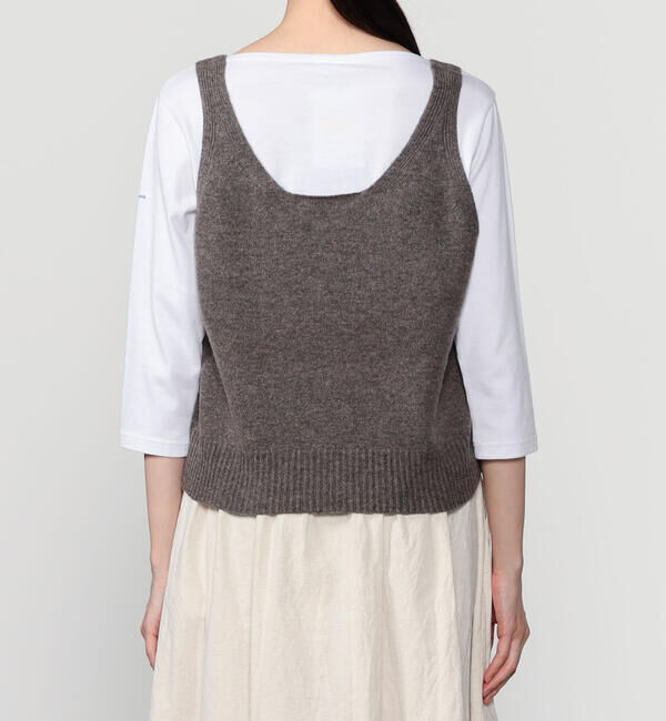 LE GLAZIK「LE GLAZIK | Vネックニットベスト WOMEN」|ベスト・ジレ|