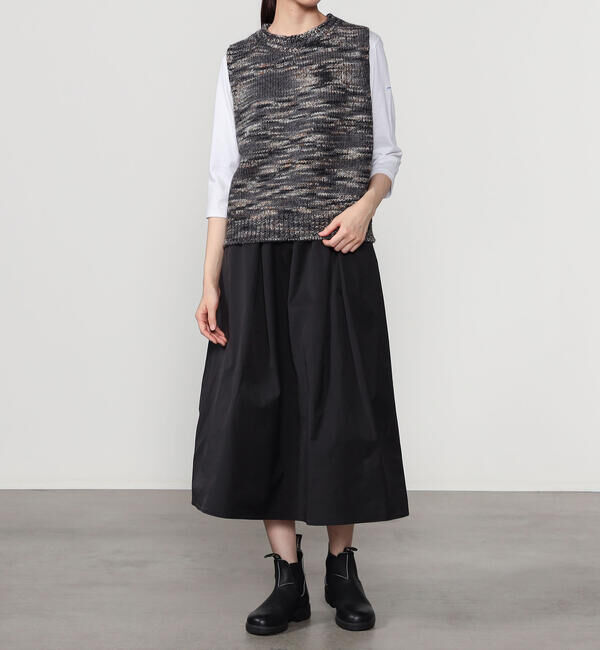 LE GLAZIK「LE GLAZIK | ミックスカラーヤーン ニットベスト WOMEN」|ベスト・ジレ|