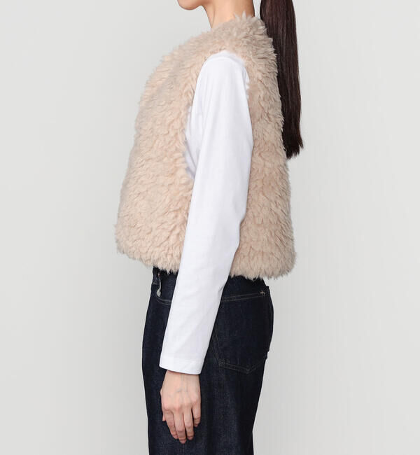 LE GLAZIK「LE GLAZIK | エコファー ジレ WOMEN」|その他|