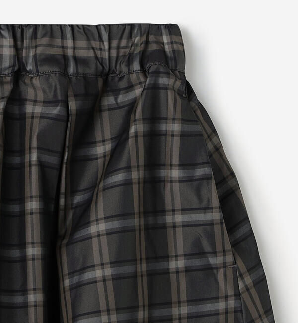 LE GLAZIK「LE GLAZIK | メモリーツイル タックスカート CHECK WOMEN」|スカート|