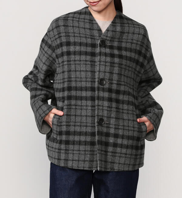LE GLAZIK「LE GLAZIK | ウールリバー ジャケット WOMEN」|テーラードジャケット|