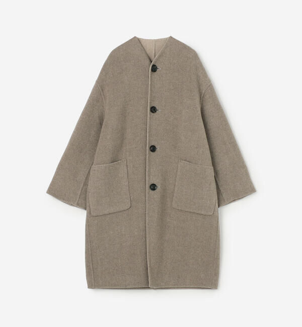 LE GLAZIK「LE GLAZIK | ウールリバー リバーシブルコート WOMEN」|ダッフルコート|
