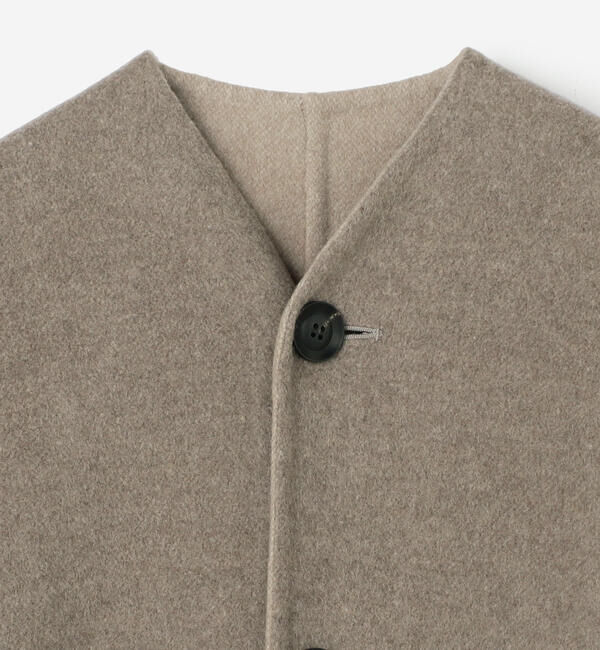 LE GLAZIK「LE GLAZIK | ウールリバー リバーシブルコート WOMEN」|ダッフルコート|