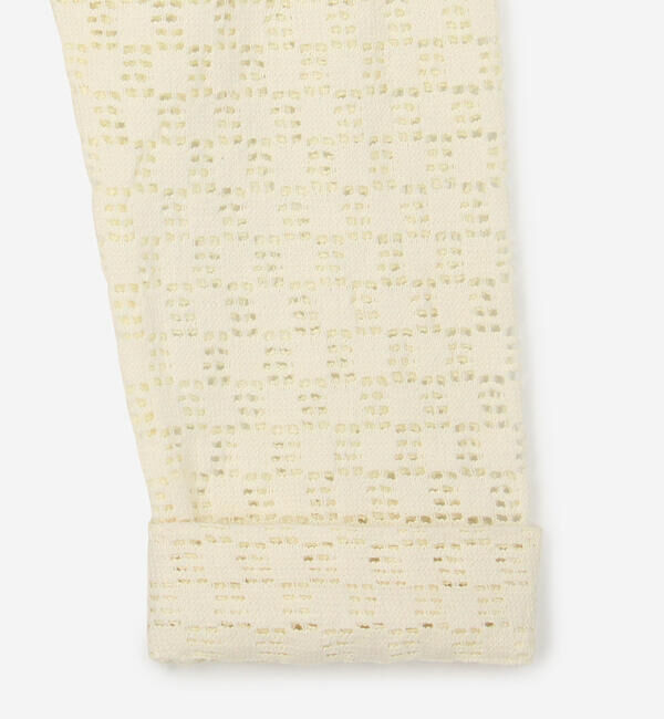  「INDIA INDUSTRY | スクエアレース クルーネックカーディガン WOMEN」|シャツ・ブラウス|