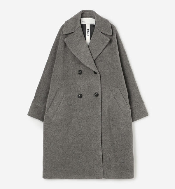  「TICCA | ウール テントコート WOMEN」|ピーコート|