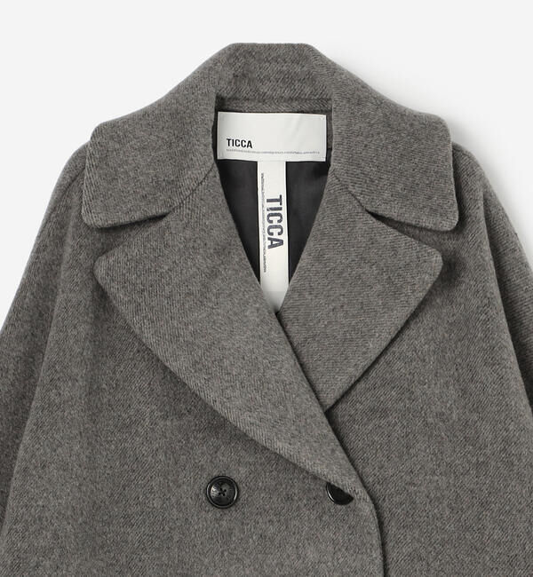  「TICCA | ウール テントコート WOMEN」|ピーコート|
