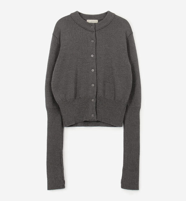  「THE SHINZONE | LONG RIB CARDIGAN WOMEN」|ニット・セーター|GREY
