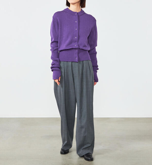  「THE SHINZONE | LONG RIB CARDIGAN WOMEN」|ニット・セーター|