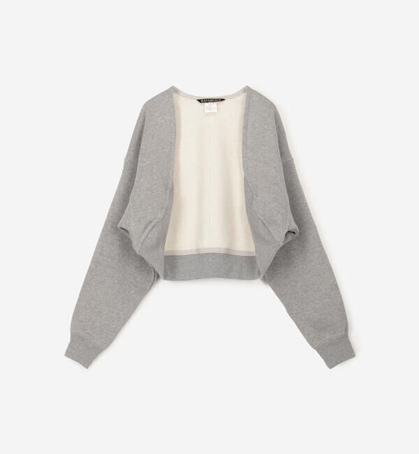  「HAVERSACK |〈別注〉スウェット ボレロカーディガン WOMEN」|カーディガン|GREY