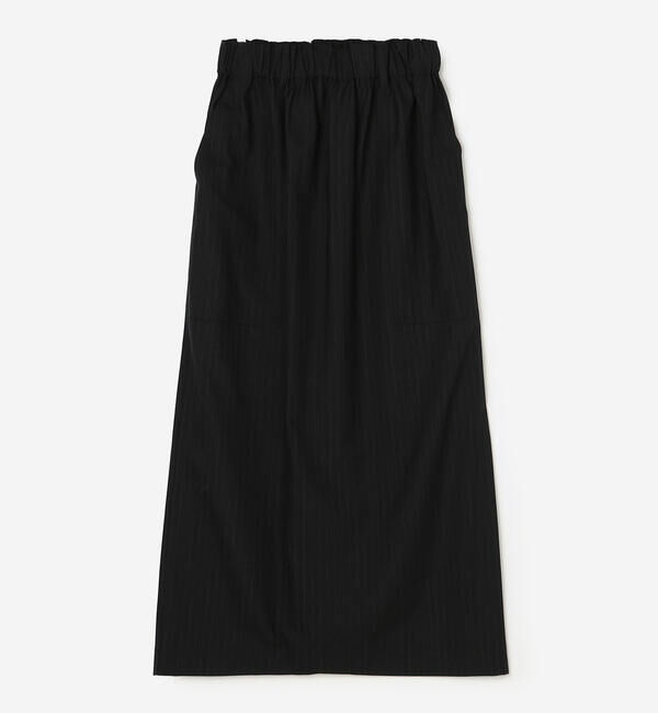  「nicholson & nicholson | ストレッチウール ロングスカート WOMEN」|スカート|