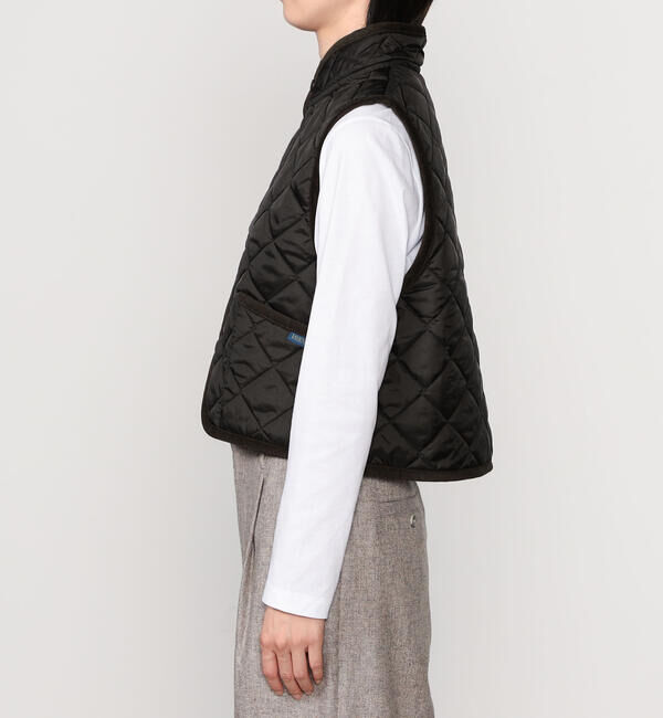  「LAVENHAM | 〈別注〉 クロップド スタンドカラーキルティングベスト WOMEN」|その他|