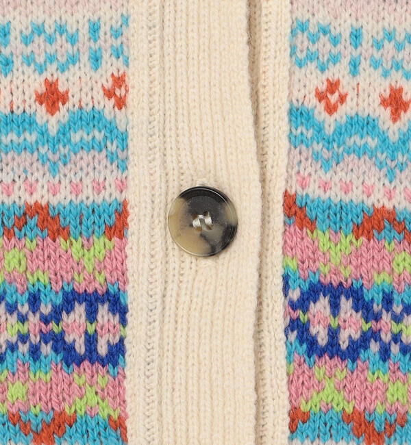  「ERIBE | フェアアイル Vネックニットベスト WOMEN」|ベスト・ジレ|