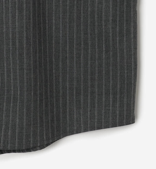  「eunoia | ウールライク ストライプシャツ WOMEN」|シャツ・ブラウス|