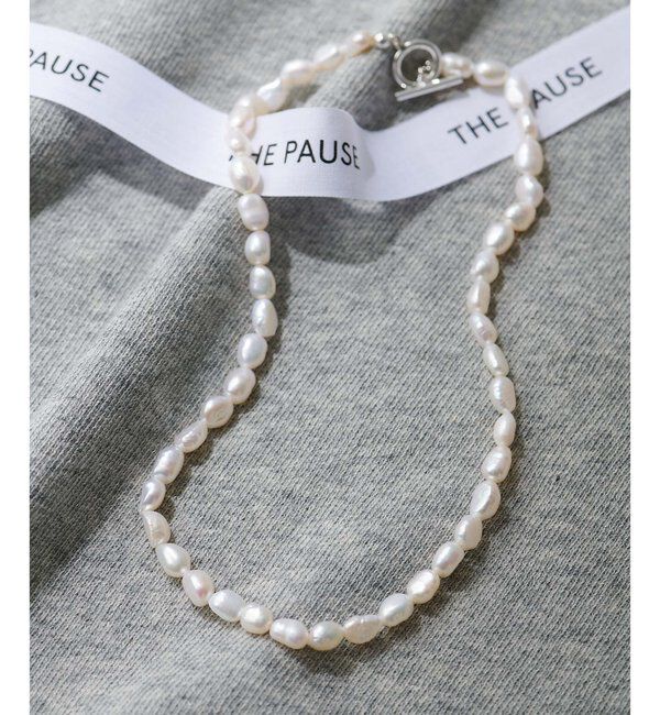 THE PAUSE「【THE PAUSE】淡水パールショートネックレス」|リング|ホワイト