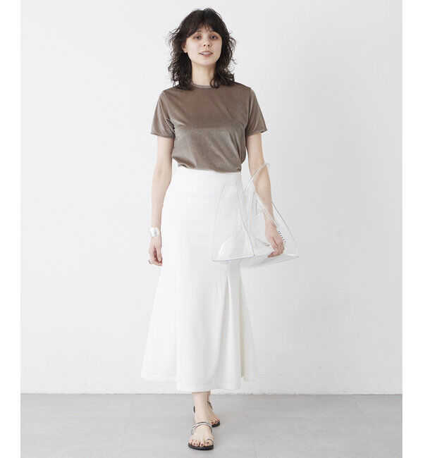 THE PAUSE「【THE PAUSE】ベロアコンパクトTシャツ」|Tシャツ・カットソー|