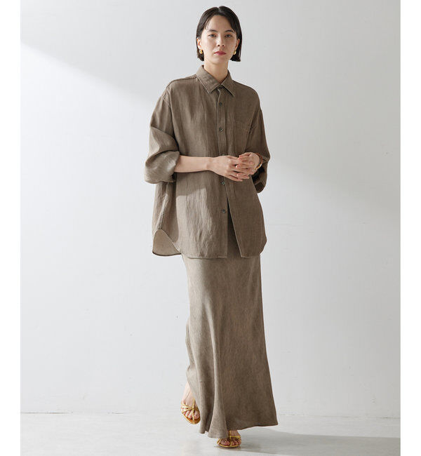  「ツイル顔料染めオーバーシャツ」|シャツ・ブラウス|