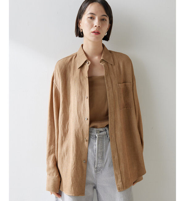  「ツイル顔料染めオーバーシャツ」|シャツ・ブラウス|